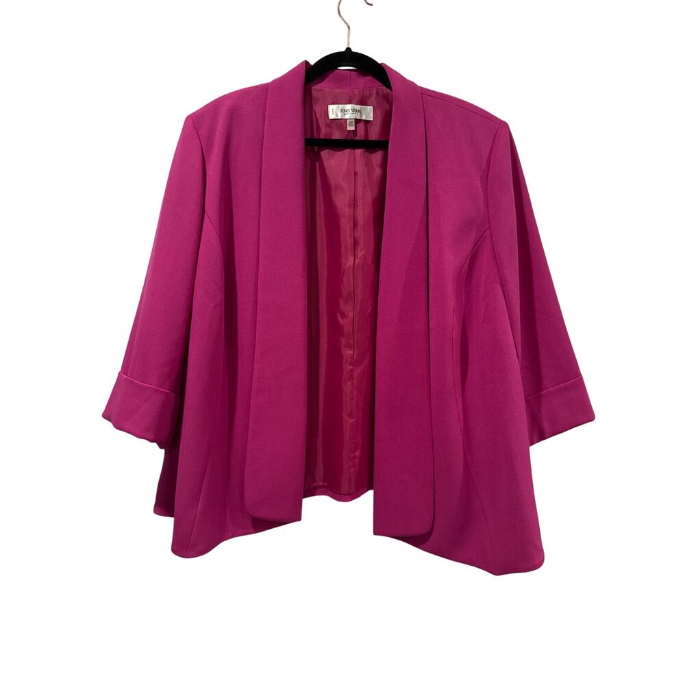 NWT Jones Studio Shawl Collar Open Front Jacket, 20W